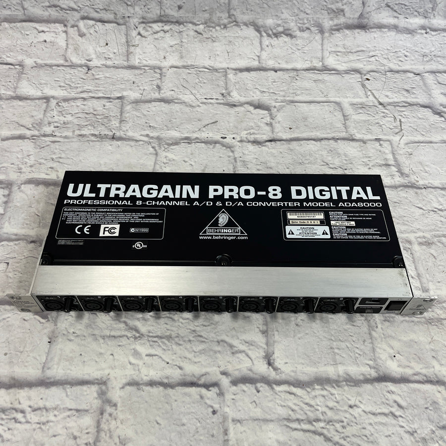 Behringer Ultra Gain Pro 8 ADA8000 8 Preamp Strip