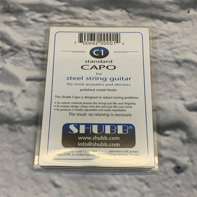 Shubb C1 Standard Capo for Steel String Guitar