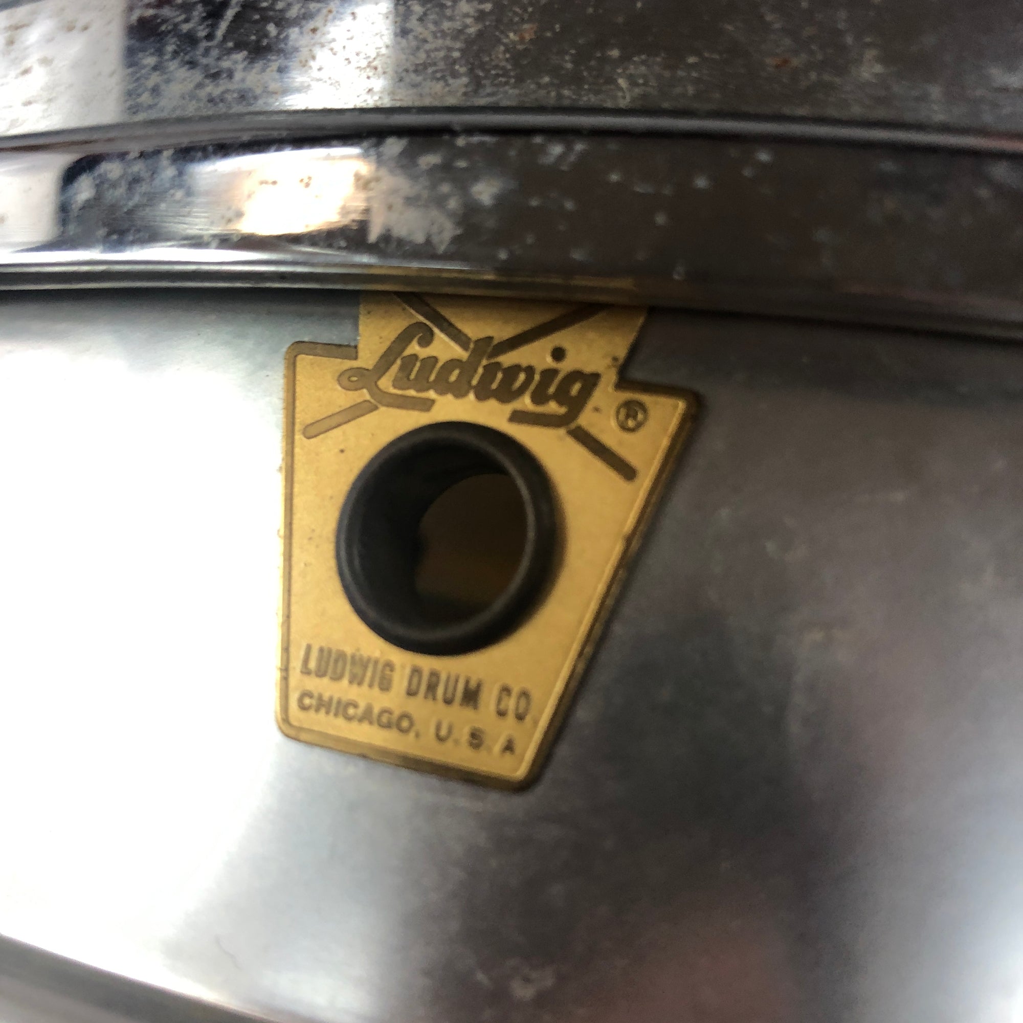 Ludwig 14 Acrolite Snare Drum Keystone Badge No Serial