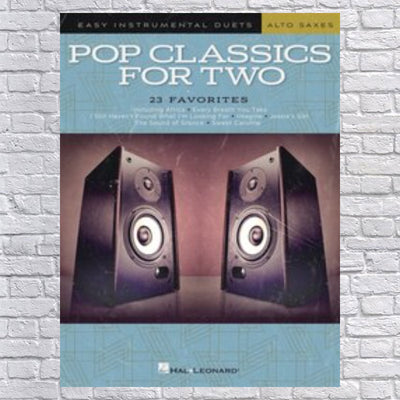 Pop Classics for Two Alto Saxophones - (Paperback)