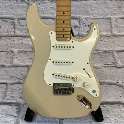 Harmony 70's Off White Strat Copy Project Electric Guitar for Parts