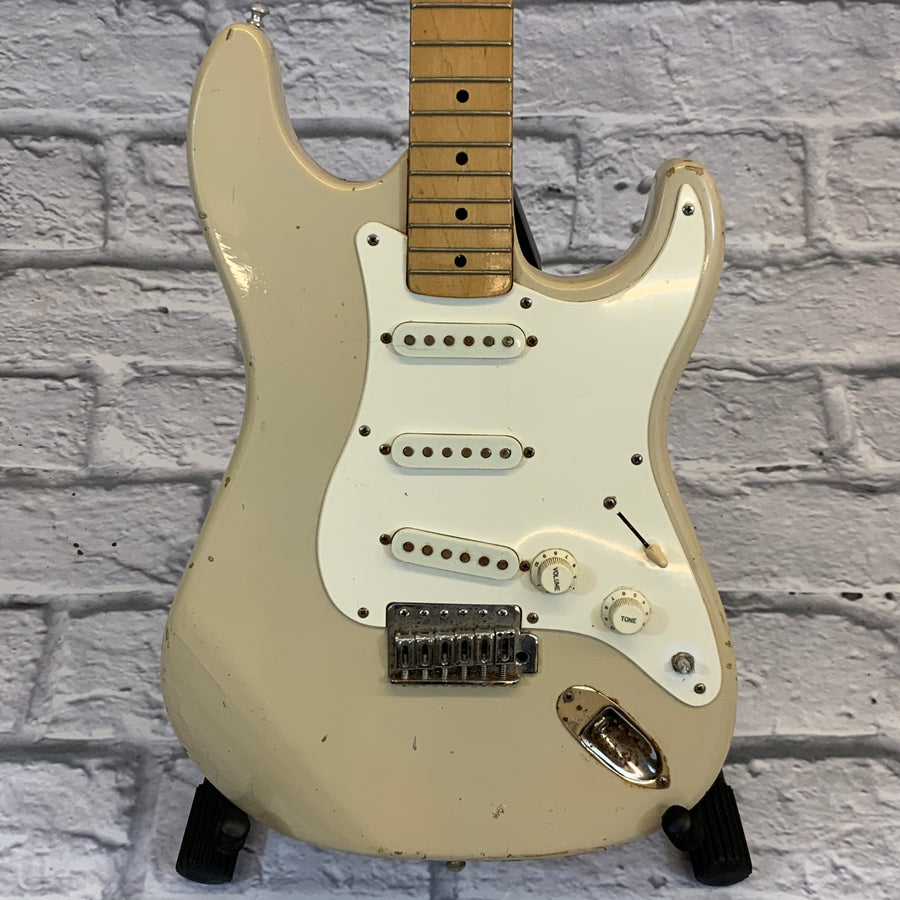 Harmony 70's Off White Strat Copy Project Electric Guitar for Parts