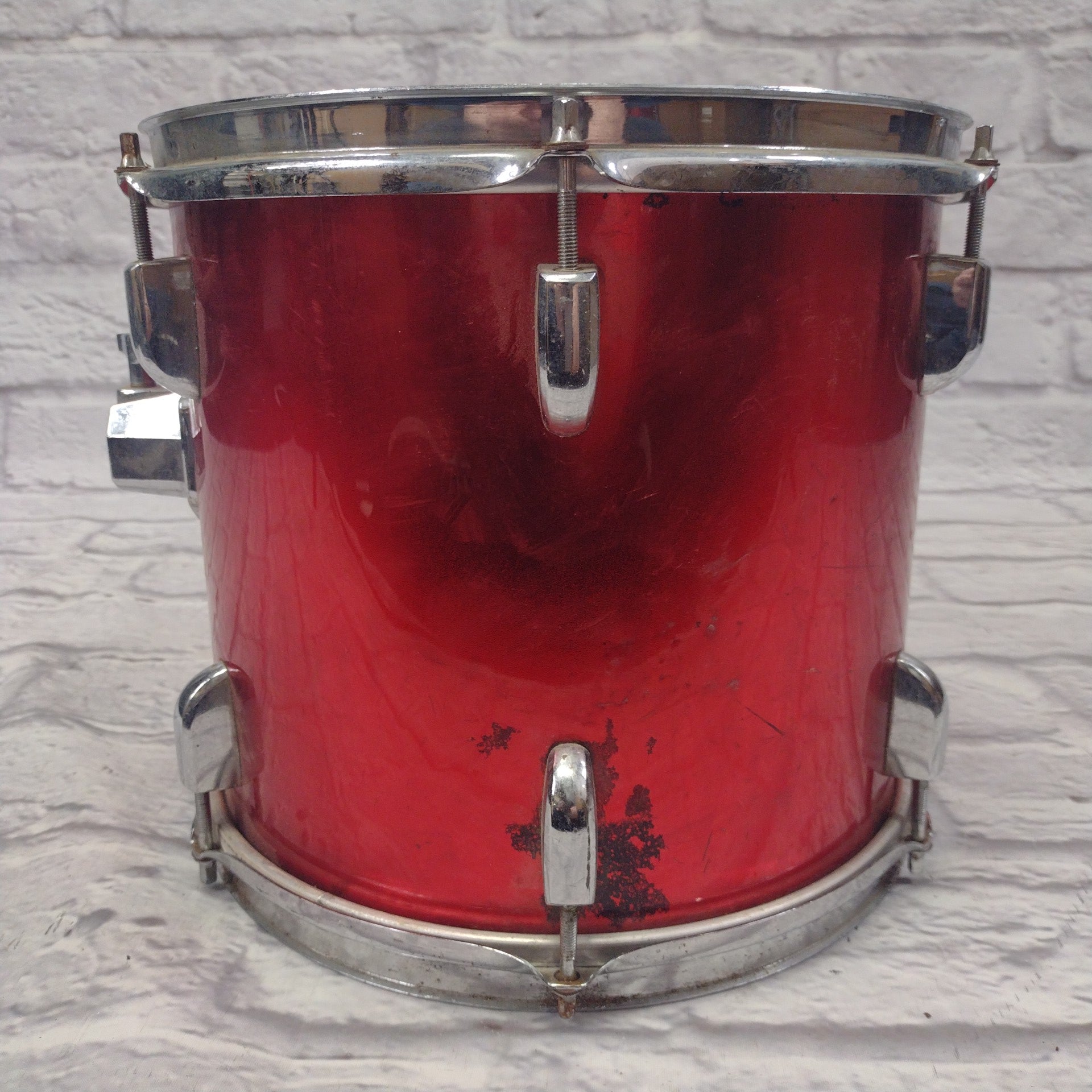 Unknown 12x10 Rack Tom Drum - Red