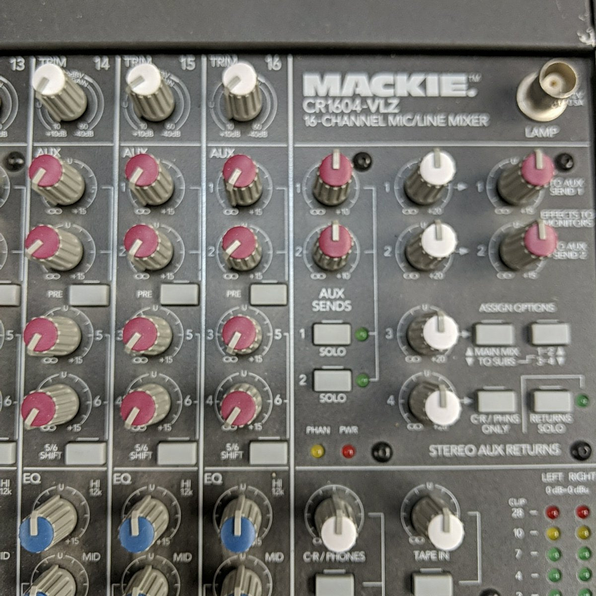 Mackie 1604-VLZ 16ch Passive Mixer - Evolution Music