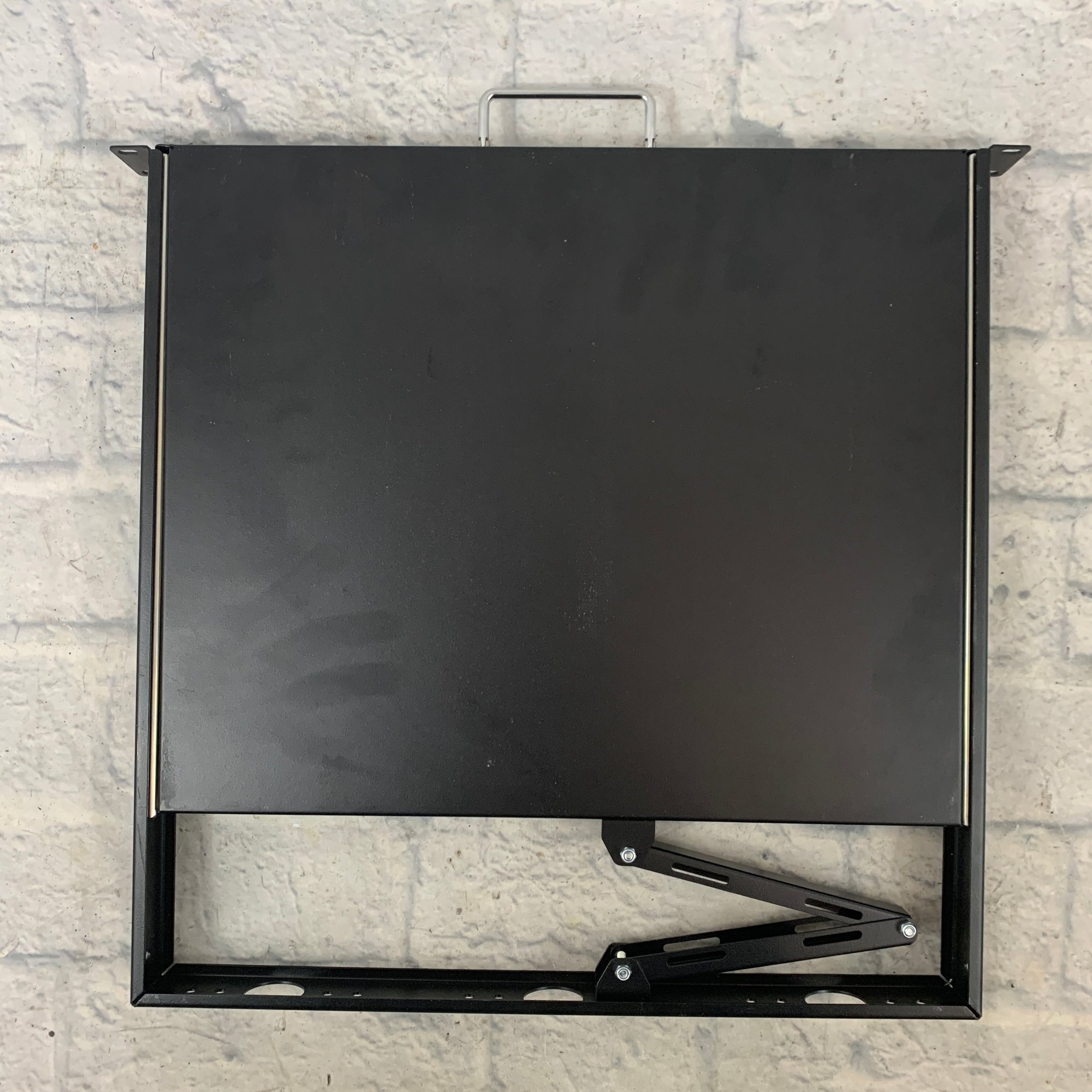 Black Slide-Out Rack Drawer 1U Mixer Tray