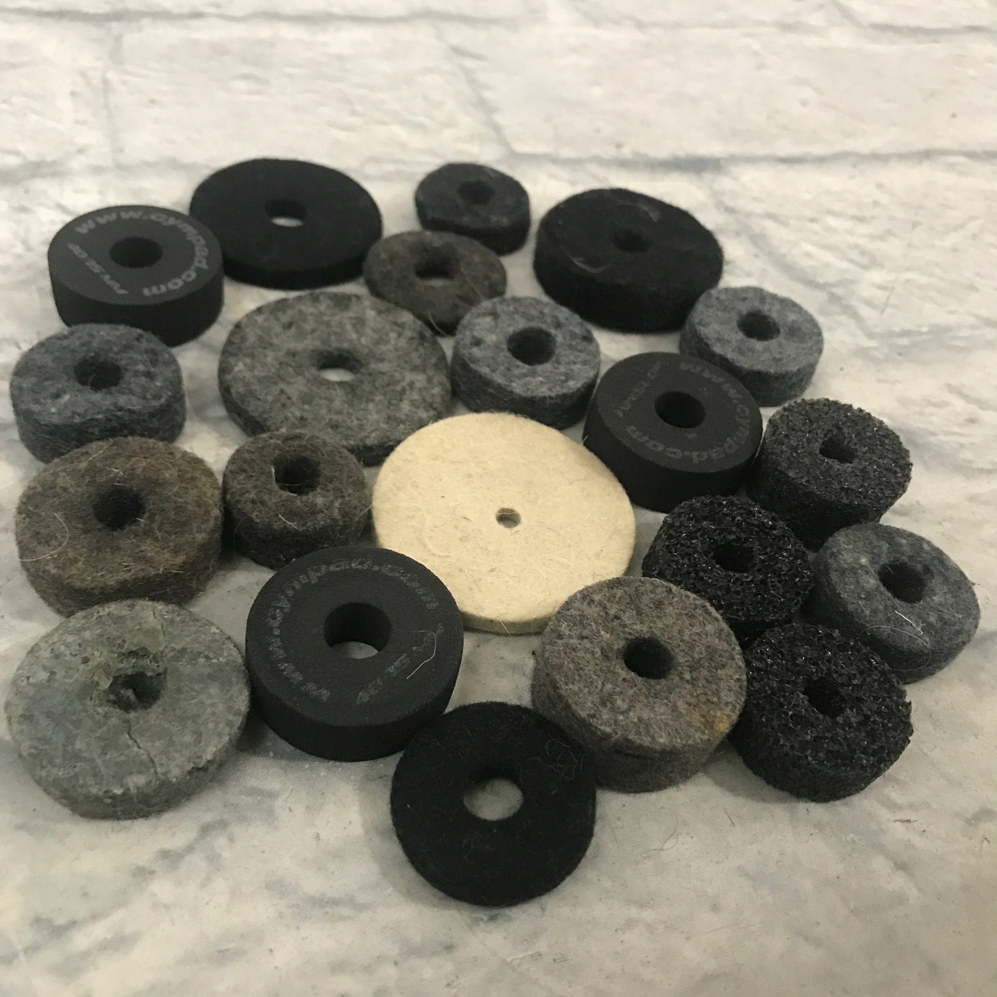 Assorted Felt & Foam Cymbal Pads (21 count)