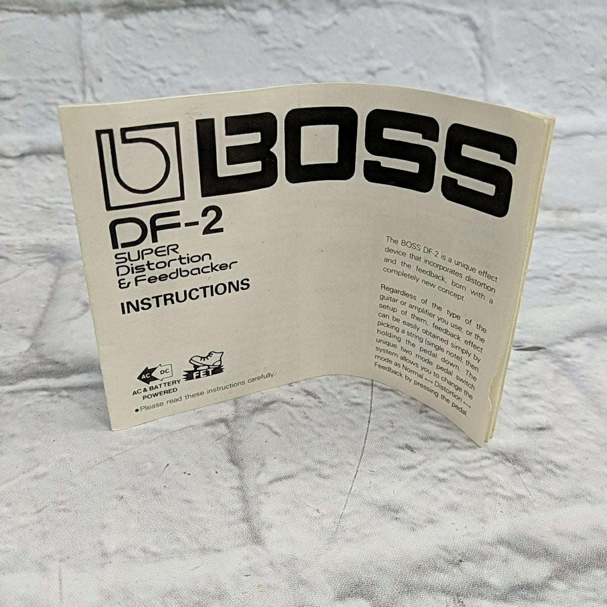 BOSS DF-2 初期 SUPER Distortion表記 DF-2 SUPER Distortion & Feedbacker (JAPAN/Early Model)