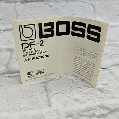 Boss DF-2 Pre Lawsuit Super Distortion & Feedbacker Distortion