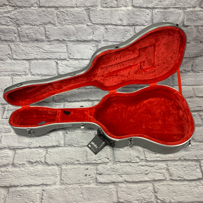 Phitz Standard Dreadnought Acoustic Guitar Hard Case, Silver