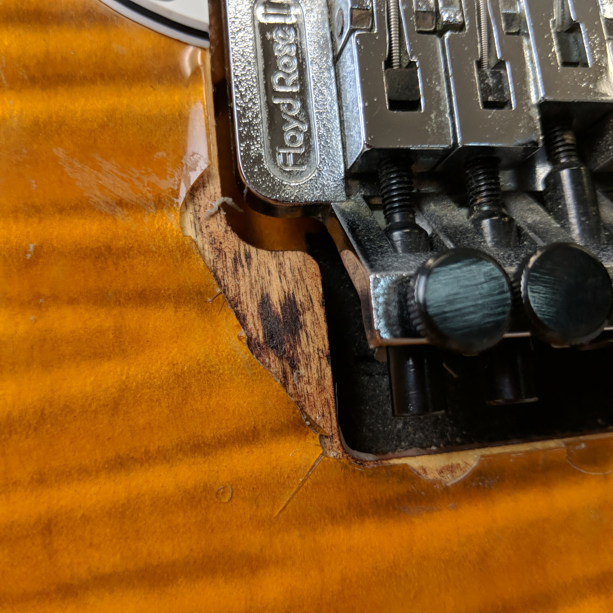 Fender Squier Series Floyd Rose Standard Foto Flame Strat w/ case