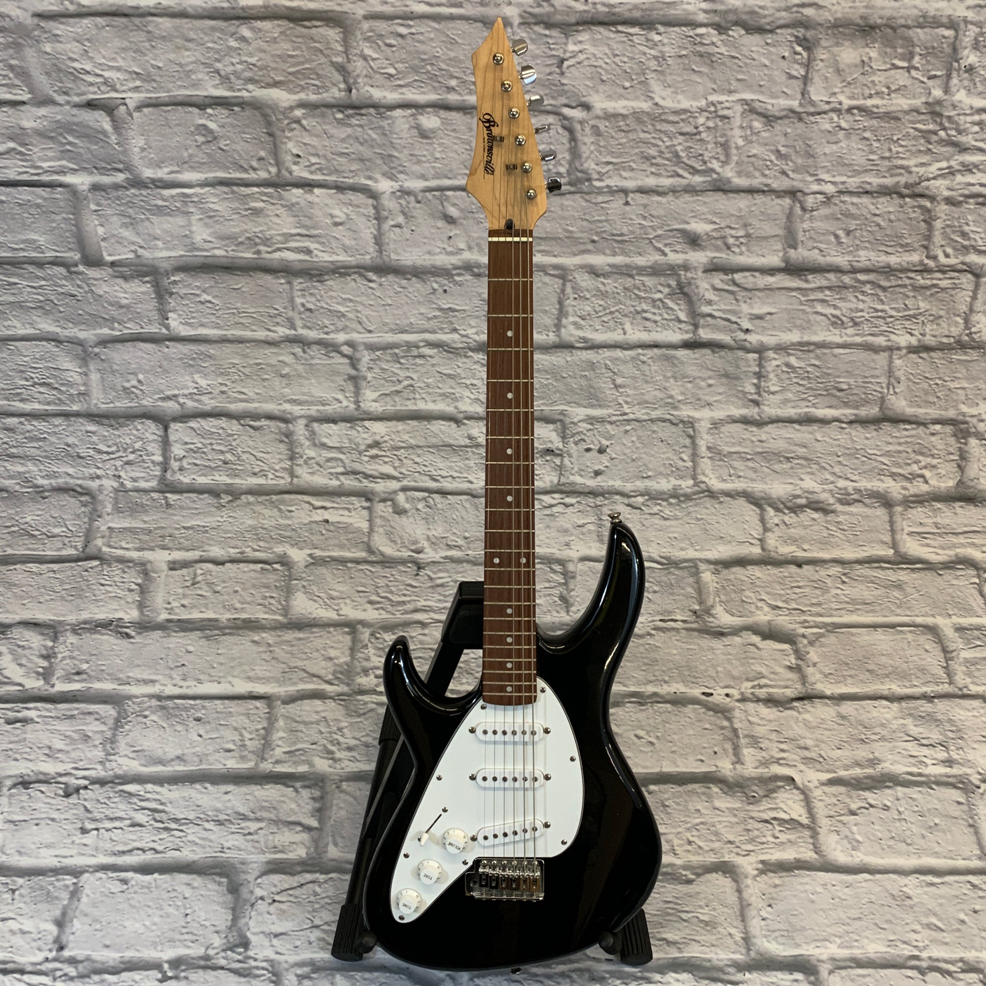 Brownsville Left Handed S Style Electric Guitar Black