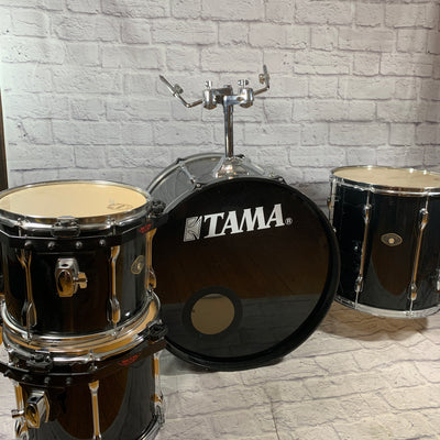 Tama Rockstar Custom 4 Piece Black Drum Kit