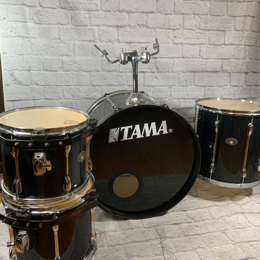 Tama Rockstar Custom 4 Piece Black Drum Kit