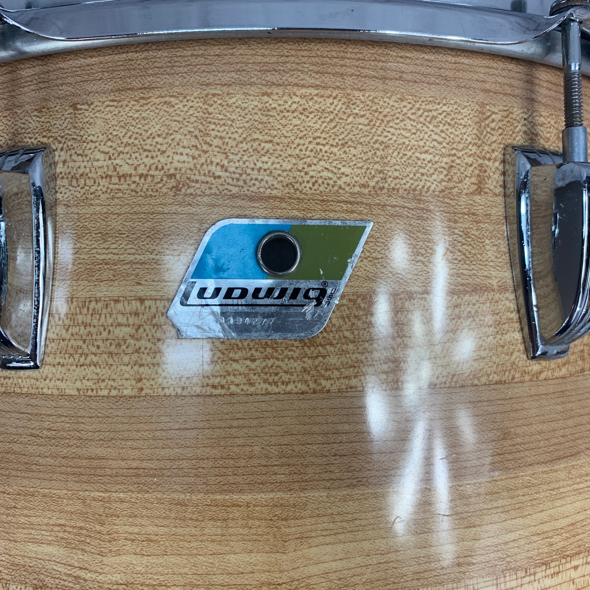 Vintage Ludwig 16 Butch Block Floor Tom Blue & Olive