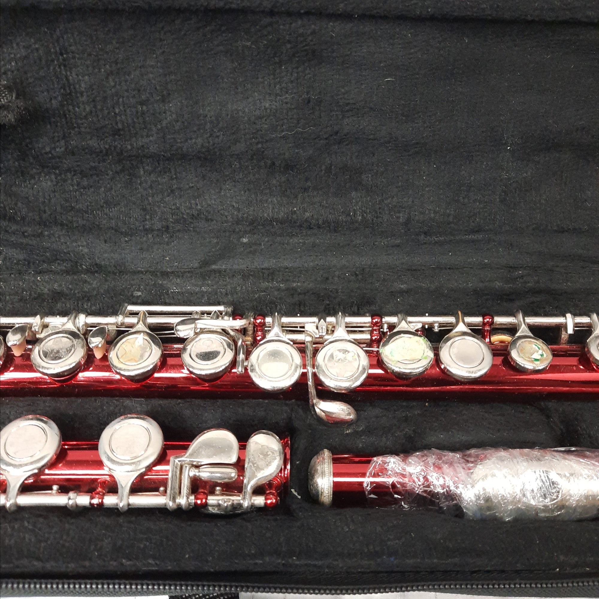 Mendini H MFE-RD Flute w/soft case