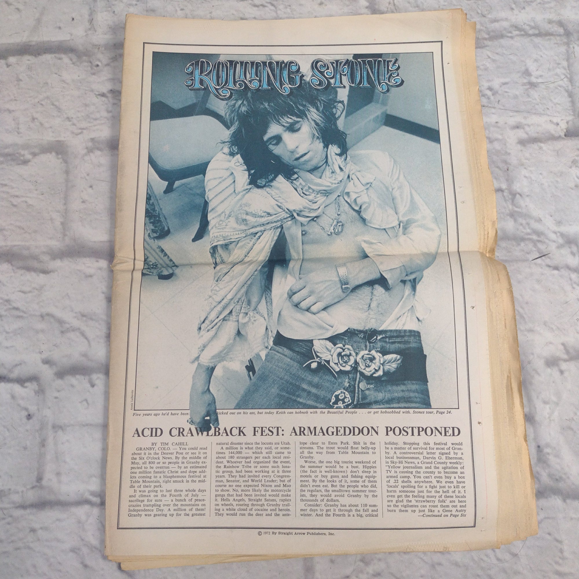 Vintage Rolling Stone Magazine - No 114 August 3 1972 - Huey Newton Cover