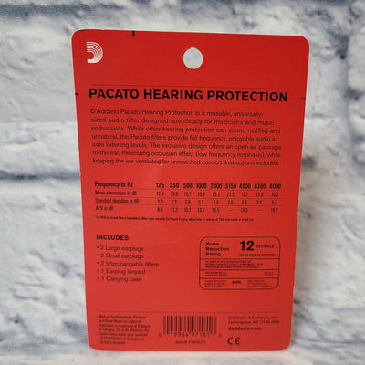 Planet Waves PWPEP1 Pacato Hearing Protection Ear Plugs