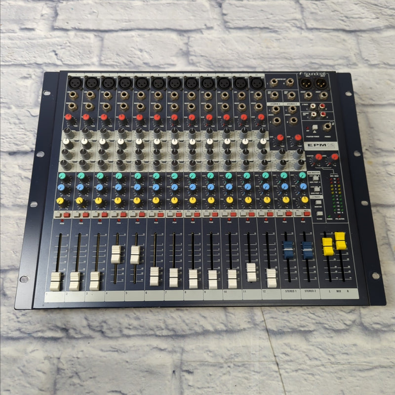 Mixcraft Channel Rack Soundcraft EPM12 12 Channel Rack Mixer with Rack Ears - Evolution Music