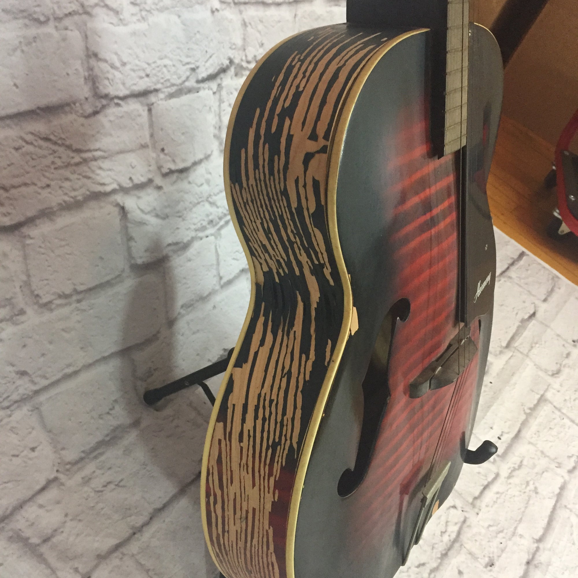 Harmony H950 4-String Archtop Tenor Acoustic Guitar