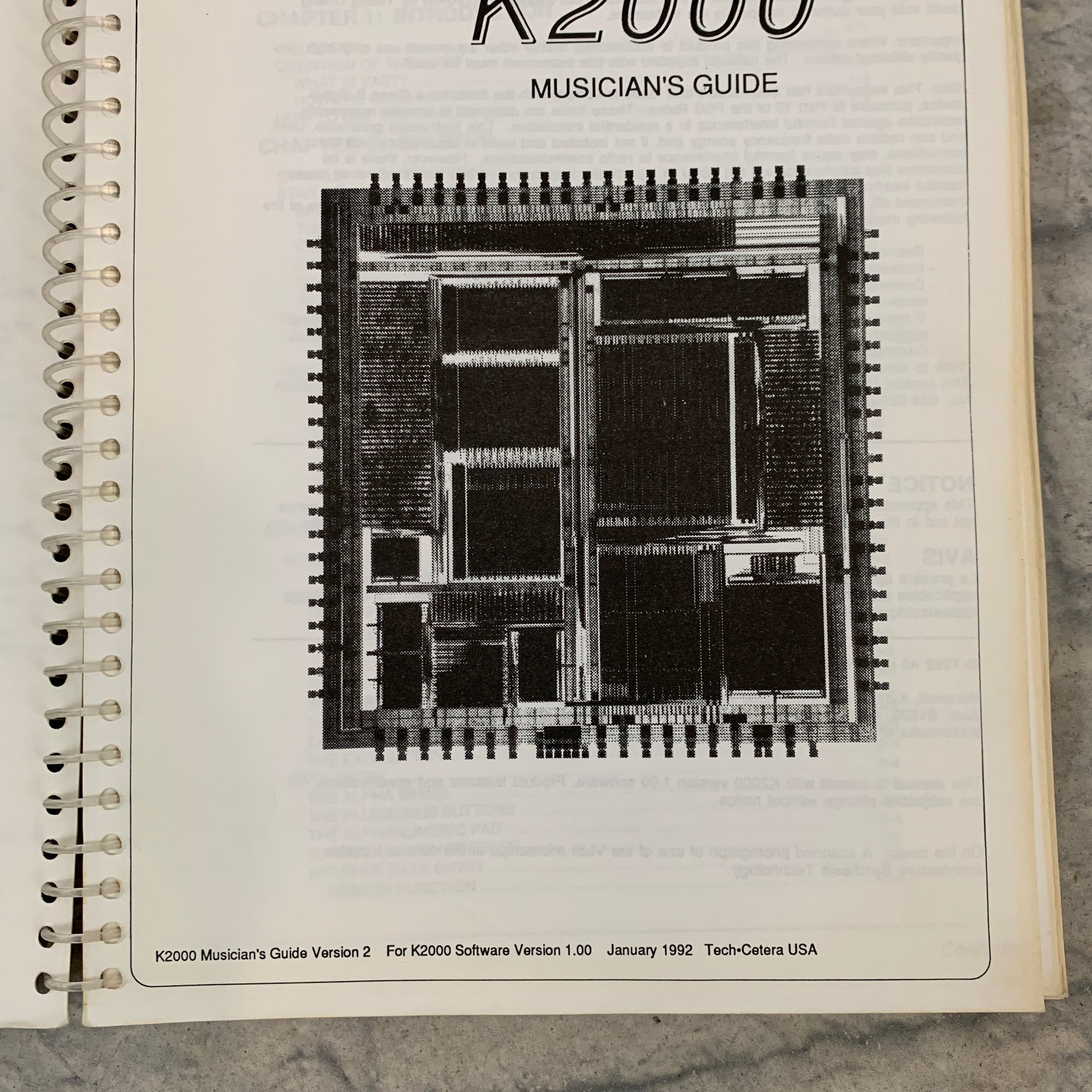 1992 Kurzweil K2000 Musician's Guide Version 2