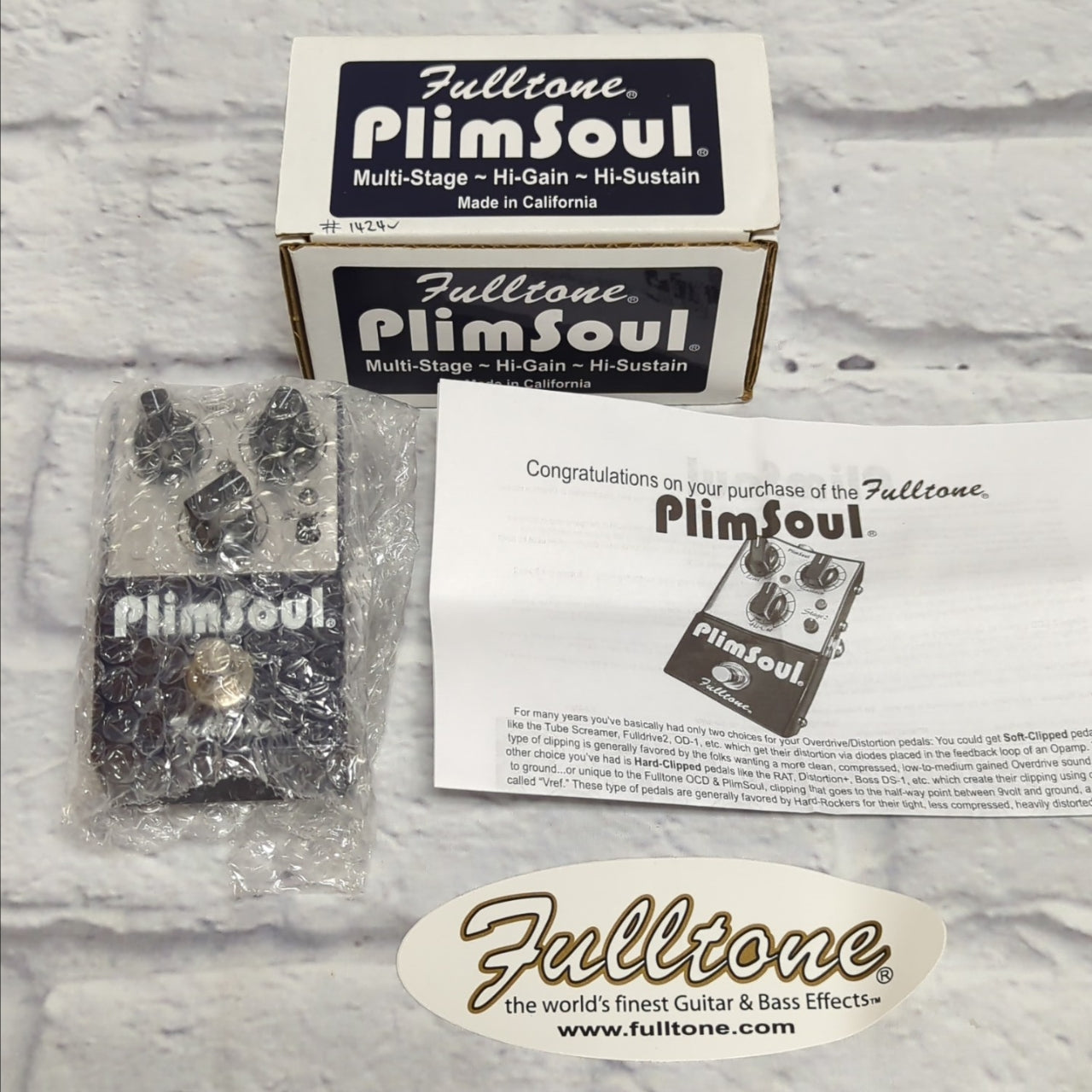 Fulltone PlimSoul Overdrive Distortion Pedal