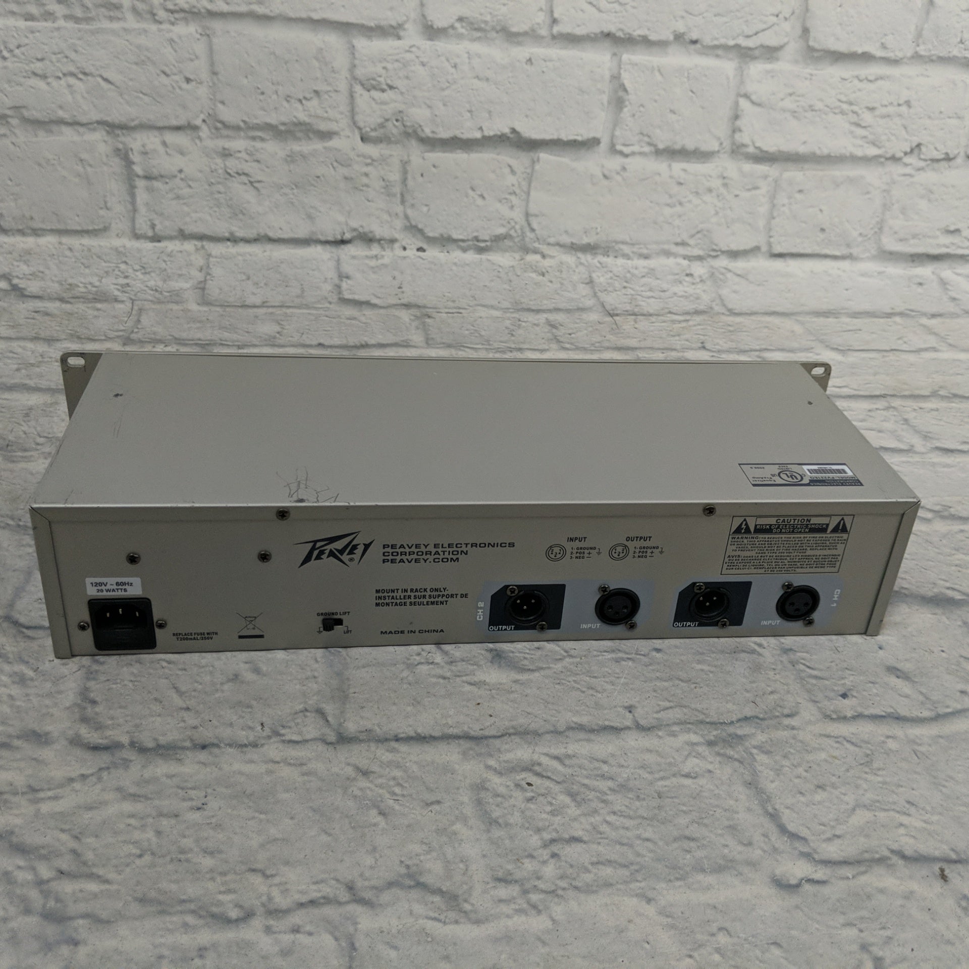 Peavey Dual 31 Band Graphic Equalizer