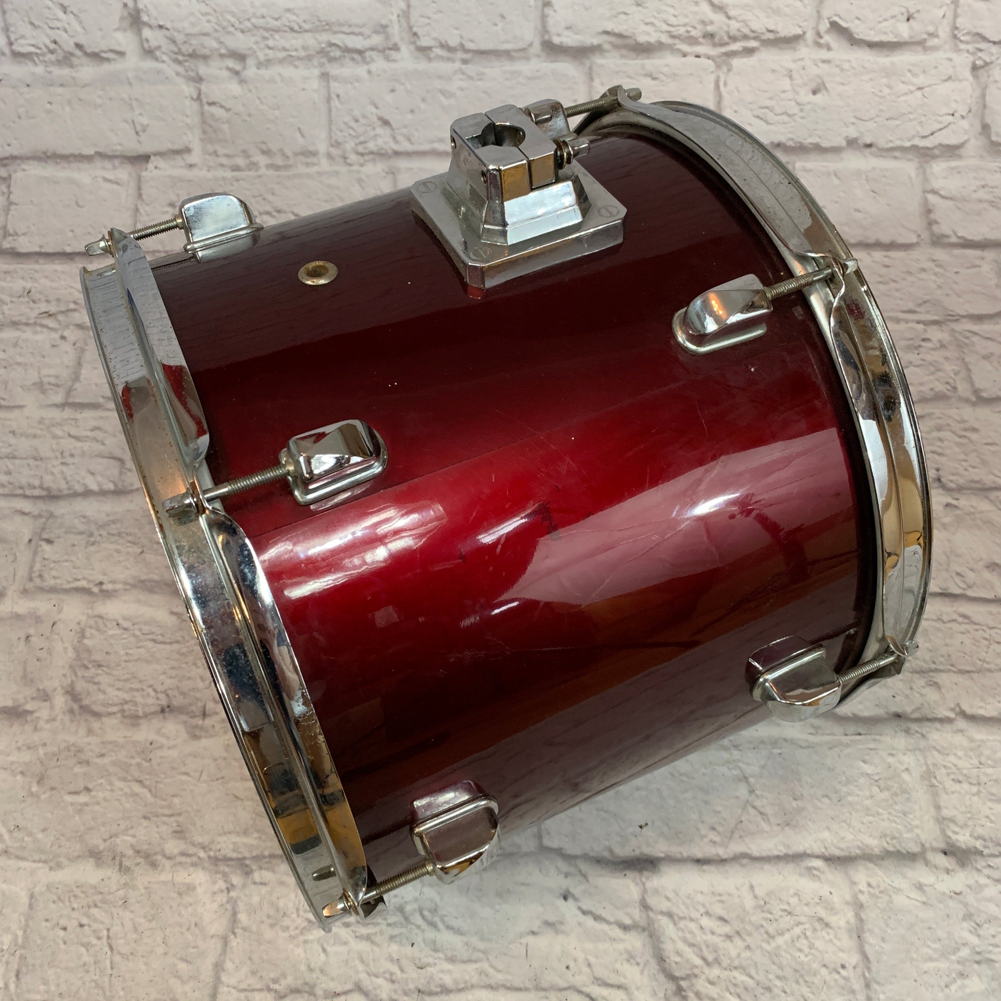 Unknown 13" X 11" Rack Tom Wine Red