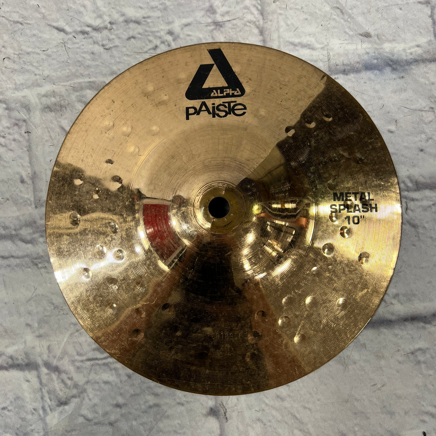 Paiste 10 Alpha Metal Splash Cymbal AS IS CRACKED