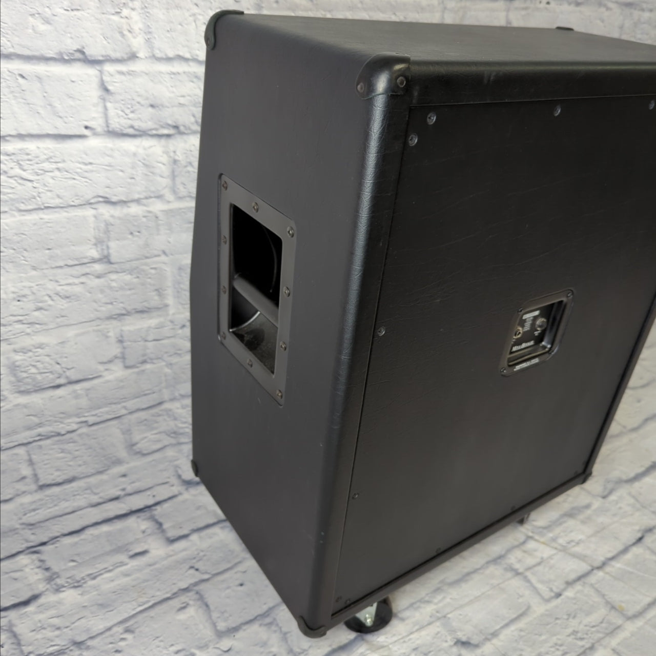 Mesa/Boogie Rectifier Vertical 2x12" 120-watt Angled Extension Cabinet - Black with Cream & Black Grille - Like New
