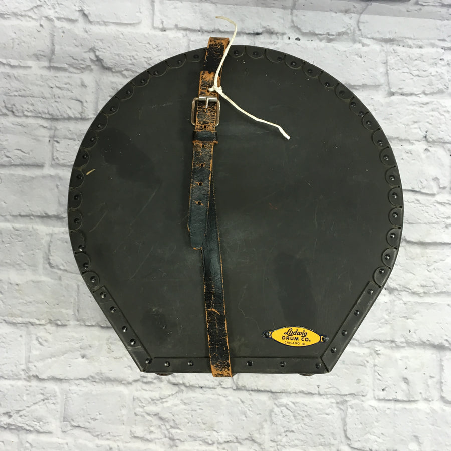 Vintage Ludwig 14in Fibre Snare Drum Case  Yellow Logo