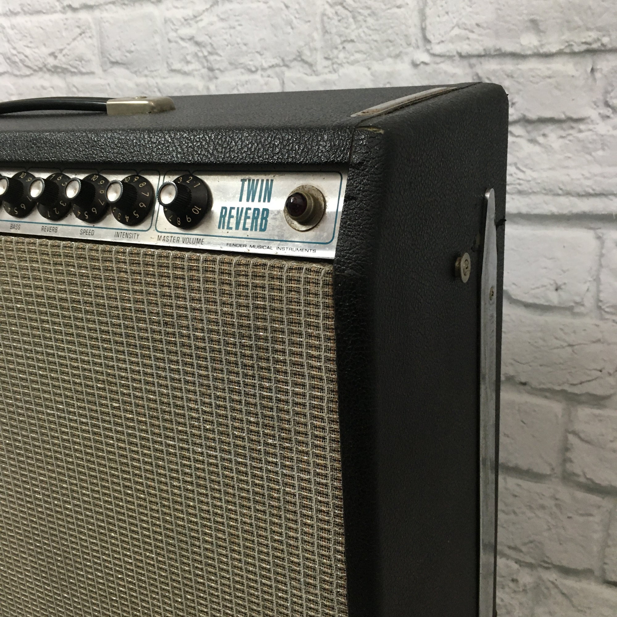1976 Fender Twin Reverb "Silverface" Combo Amp w/ Original Cover
