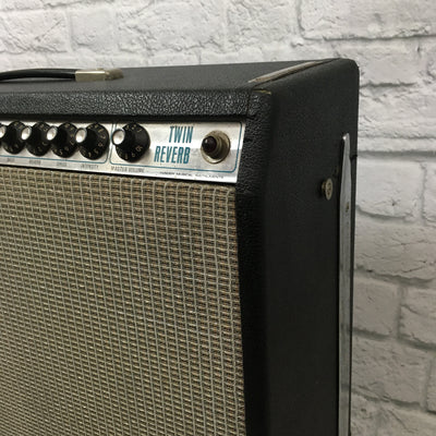 1976 Fender Twin Reverb "Silverface" Combo Amp w/ Original Cover