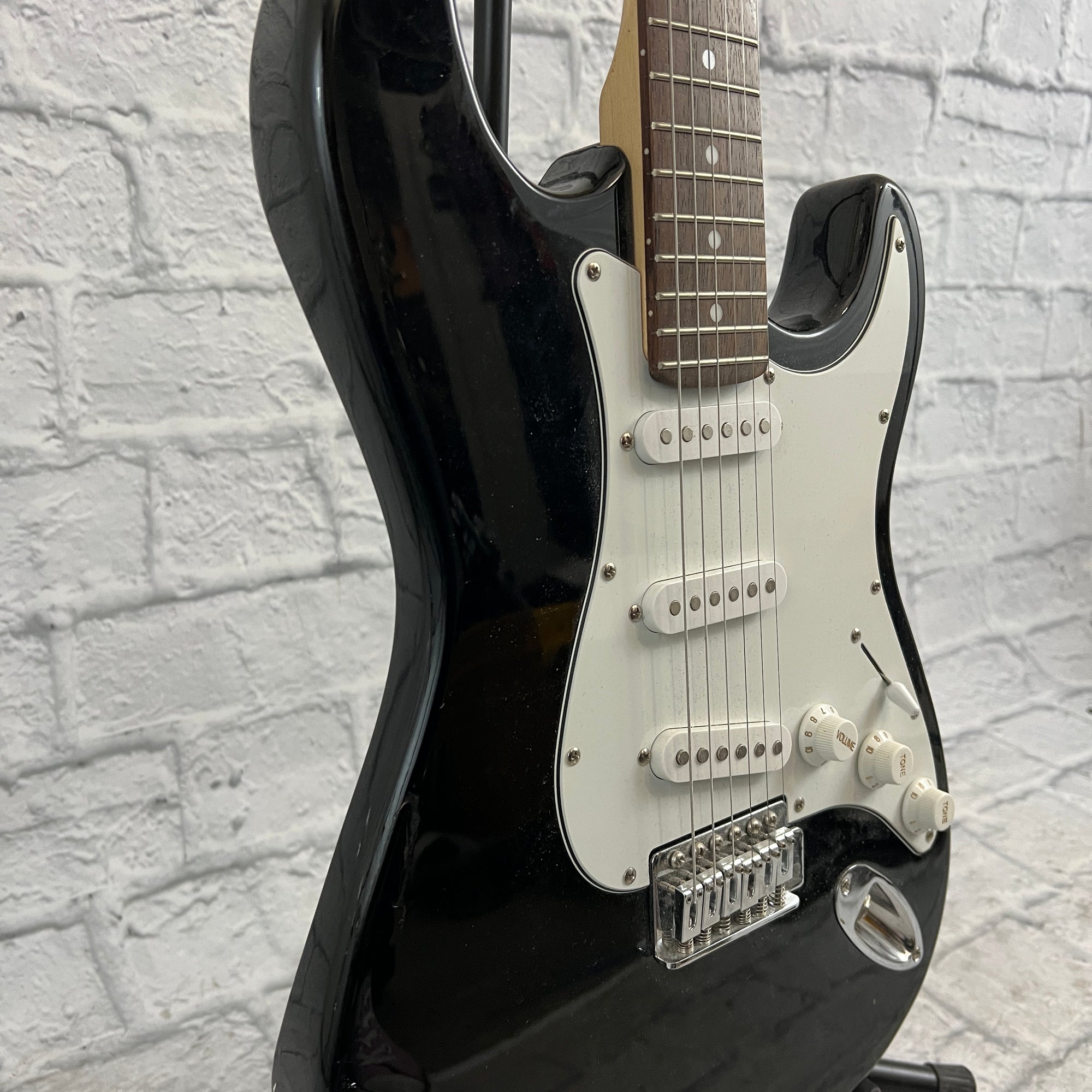 Spectrum Strat Style Electric Guitar - Black