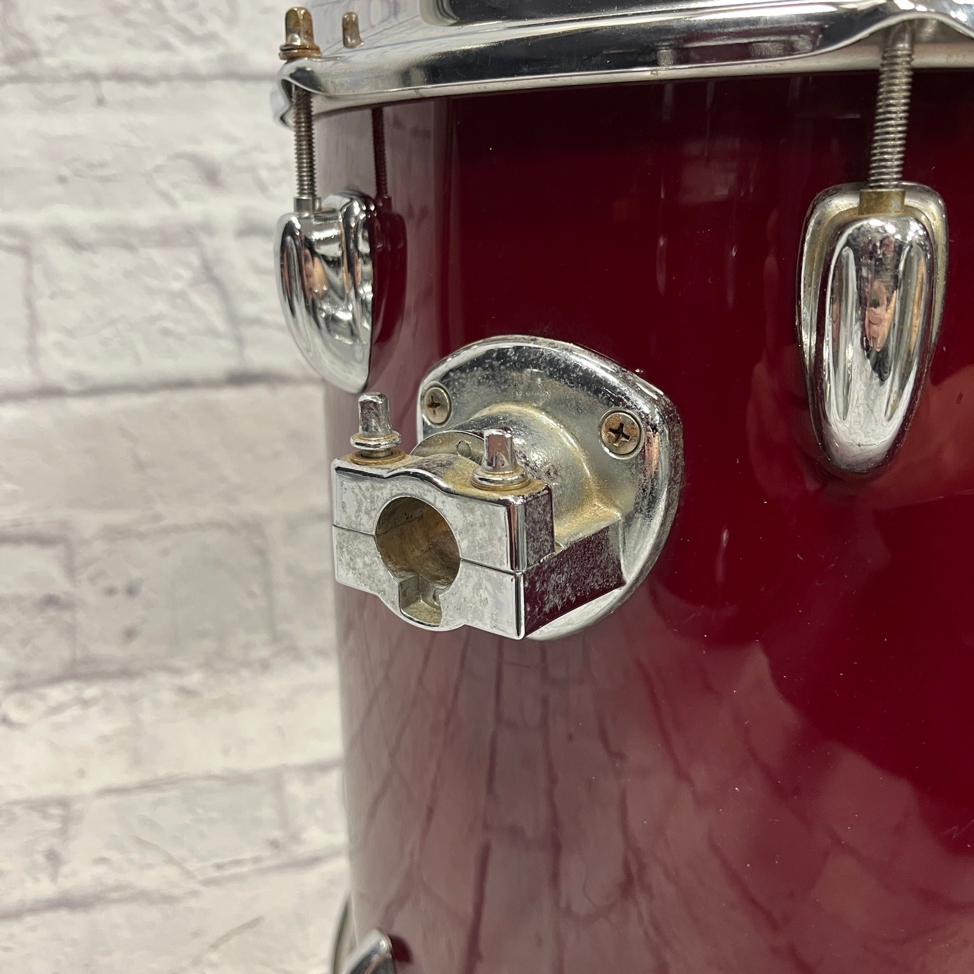 Slingerland 14x14 Rack Tom Red 1980s Sticker Badge