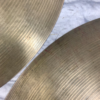 Vintage Zildjian 15 Hi Hat Cymbal Pair 950/1450 gram