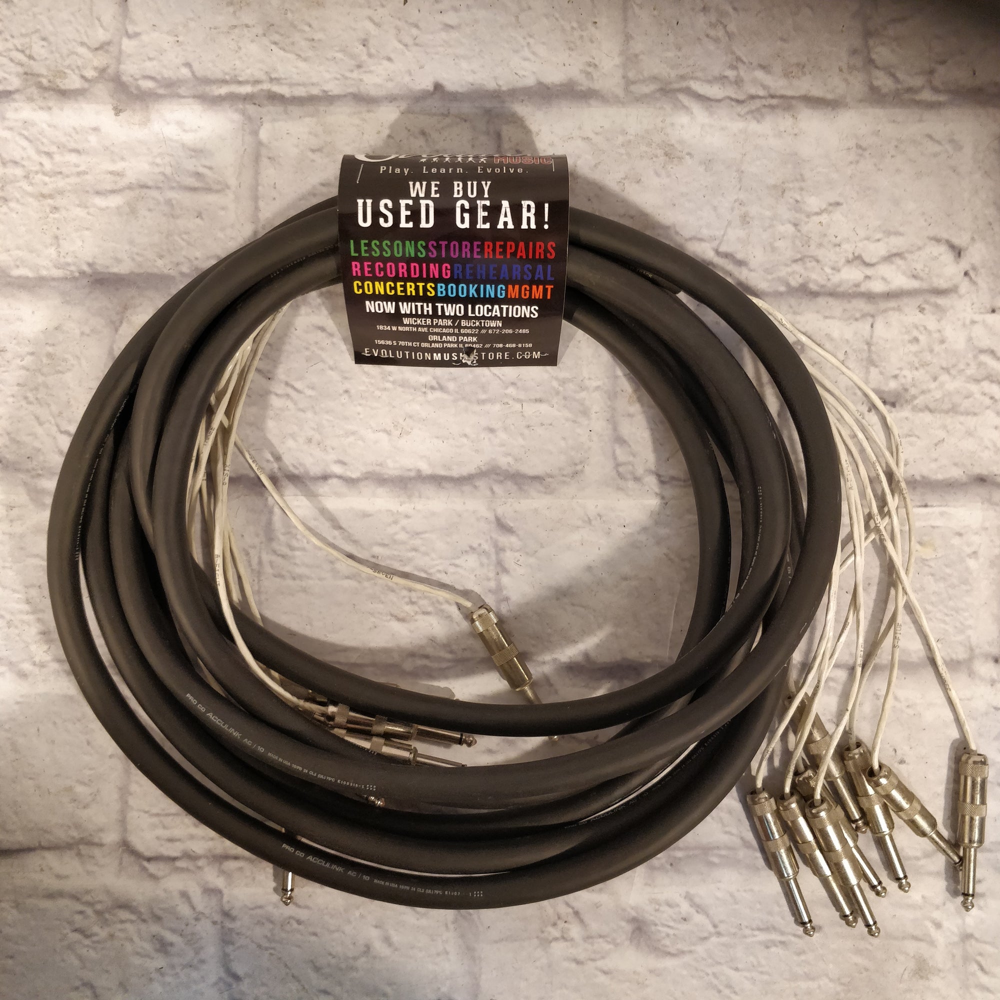 Proco Snake Cable (1/4" TS x 8) 16.5 Feet
