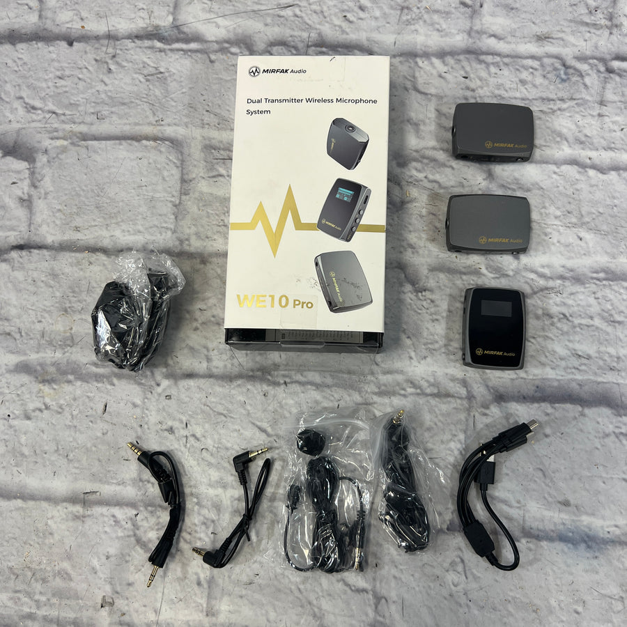 Mirfak WE10-Po Dual Transmitter Wireless Microphone System