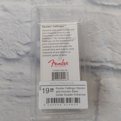 Fender Fatfinger Electric and Acoustic Bass Guitar Sustain Enhancer