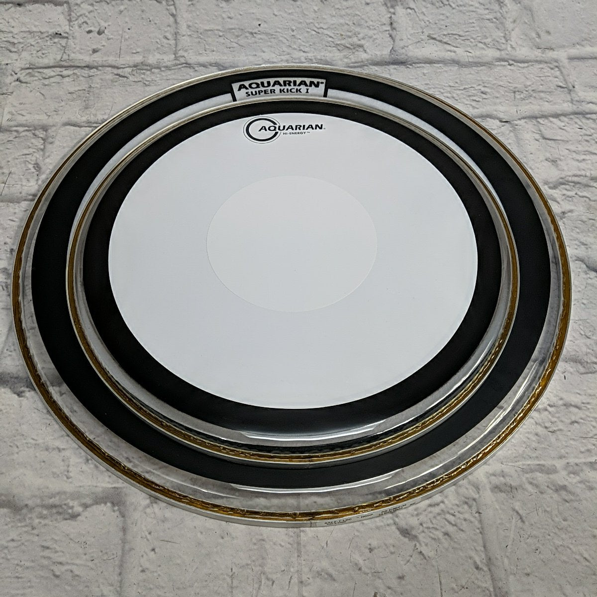 Aquarian 2pc Drum Heads - 18" and 14"