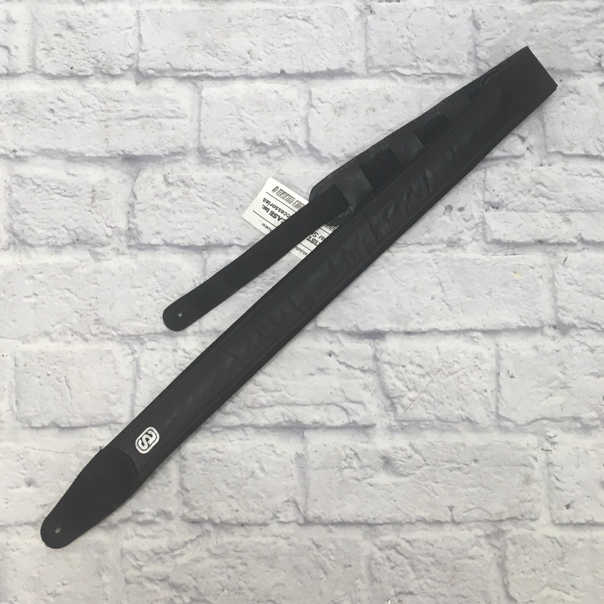 Artist Showcase Leather Guitar Strap Guardsman Elite (Thin Grippy Black)