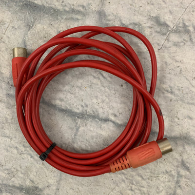 Hosa MIDI Cable 9ft Red