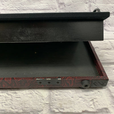 NYC Cases Custom Pedalboard Red Snakeskin