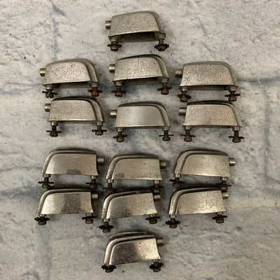 Vintage Slingerland Radio King Nickel Lugs Set of 14