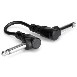 Hosa CFS-106 Molded Right-Angle Guitar Patch Cable 6in