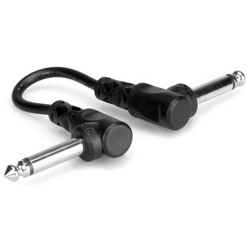 Hosa CFS-106 Molded Right-Angle Guitar Patch Cable 6in