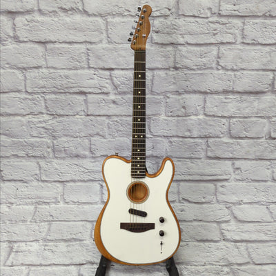 Fender Acoustasonic Player Telecaster Acoustic Electric Guitar - Arctic White MIM