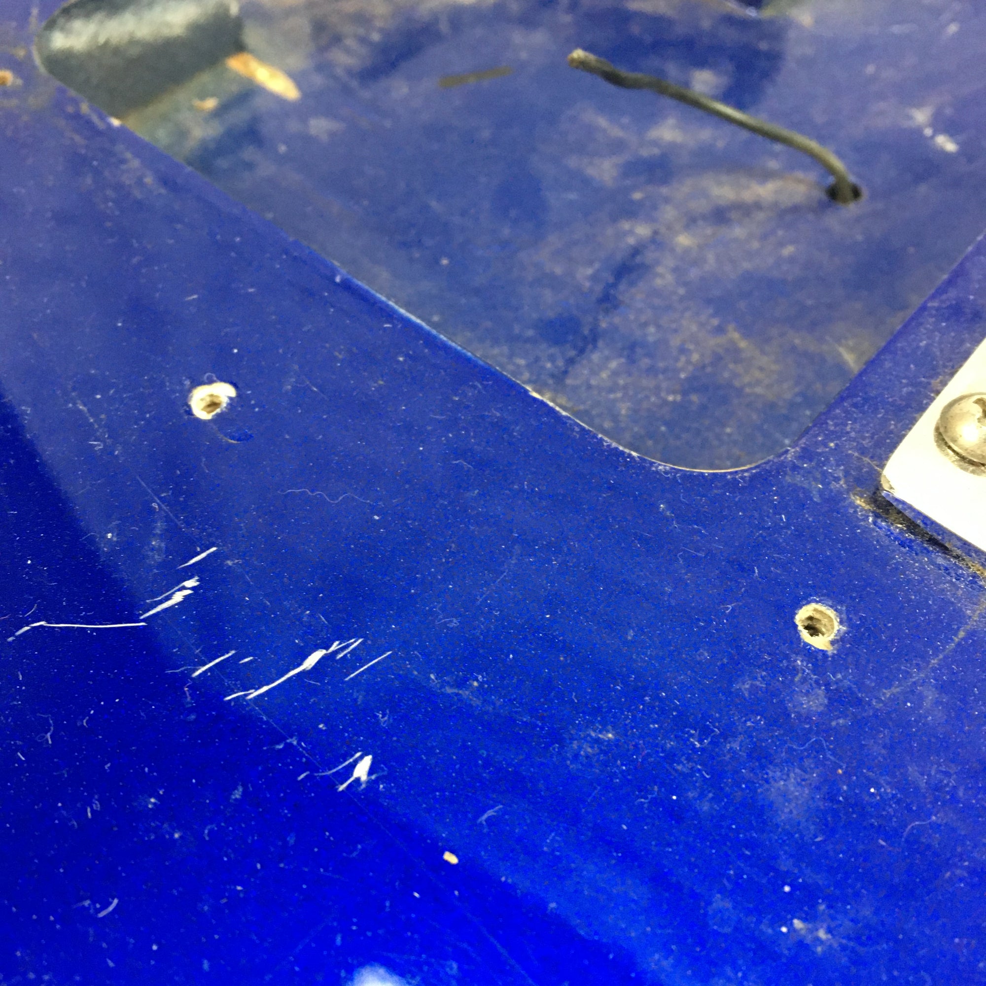 Unknown S Style Blue Electric Guitar Body