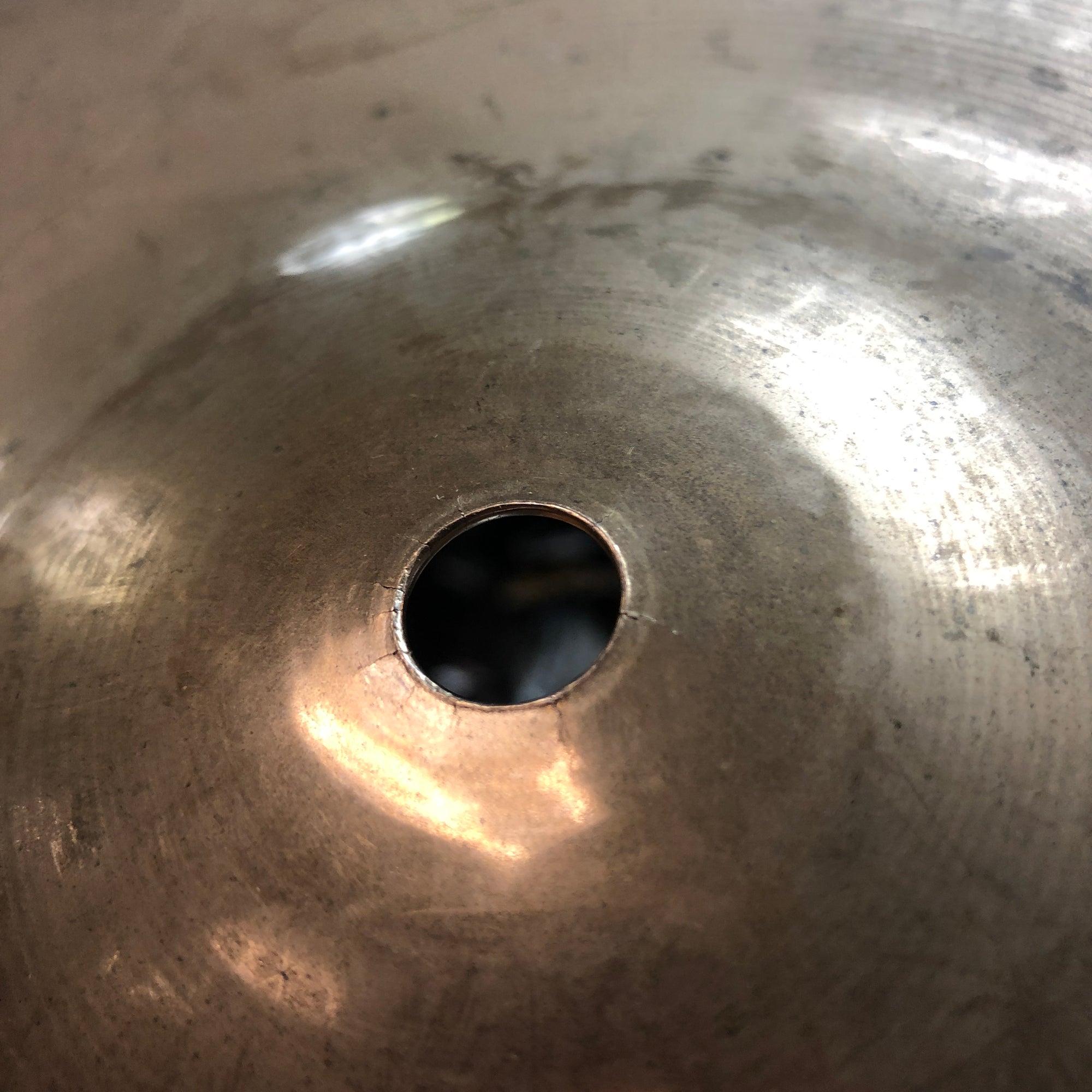 Sabian 16in AAX Stage Crash Bell Cracks