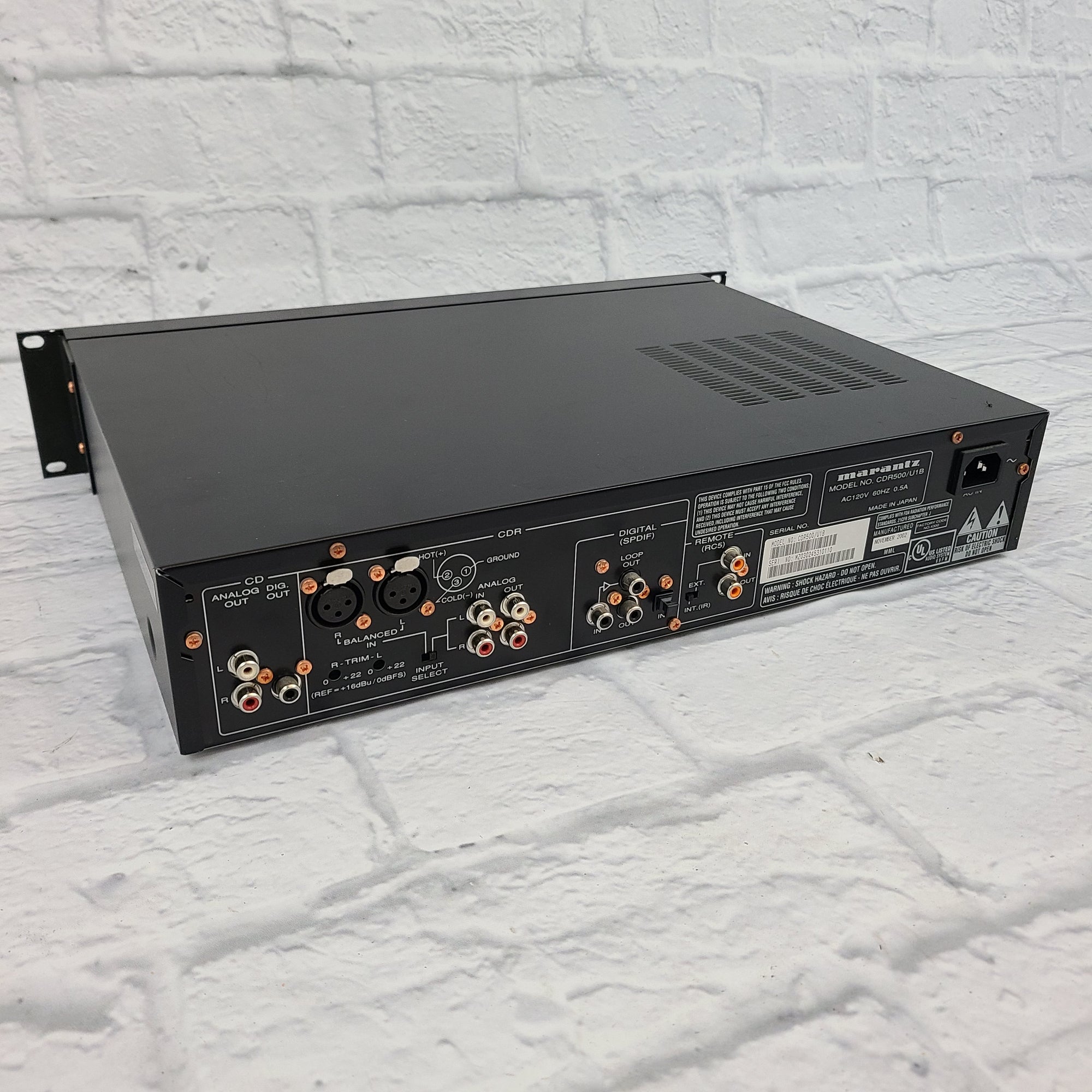 Marantz Professional CDR500 Double CD Recorder / Player