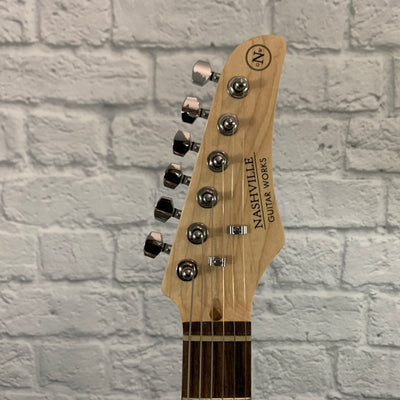 Nashville Guitar Works 130 Double Cutaway - Sunburst, Rosewood Fretboard